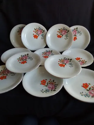 Platos San Claudio Florales (Nuevos)