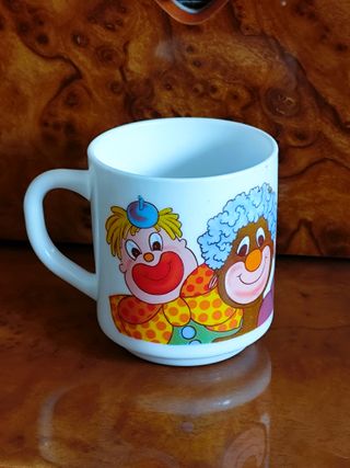 Lote 3 Tazas Arcopal Payasos Cerámica