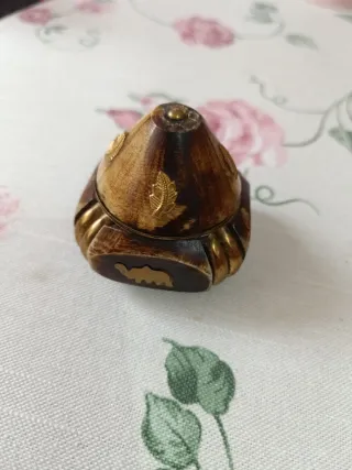 Cajitas joyeros de hueso y madera decoradas