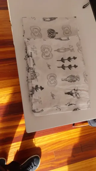 Funda nórdica y 2 almohadas estampado botánico