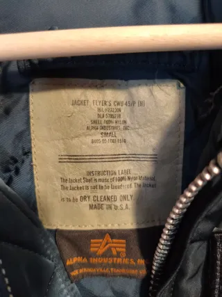 Chaqueta Bomber Alpha Industries CWU-45