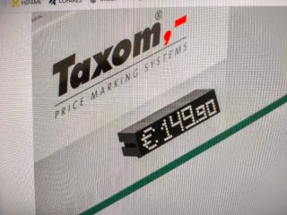 Máquina de etiquetas Taxom + 170 soportes