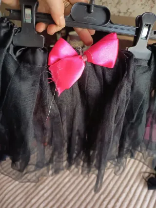 Disfraz Gato Niña Tutú Negro y Diadema