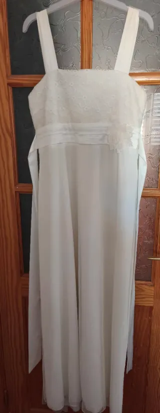 Vestido largo boda civil evento