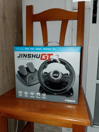 Volante Jinshu GTR para PS4, PS3, Xbox, Switch, PC