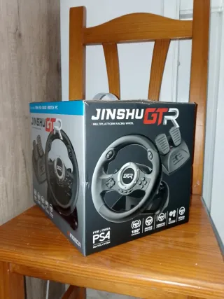 Volante Jinshu GTR para PS4, PS3, Xbox, Switch, PC