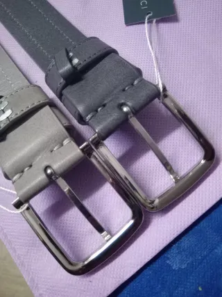 Baci & Abbracci Cinture Uomo Pelle Set 2 Pezzi