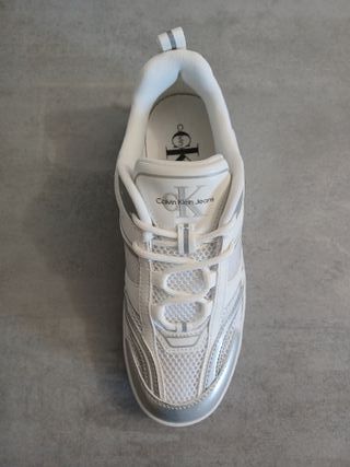 Calvin Klein Jeans Zapatillas Blancas y Plateadas