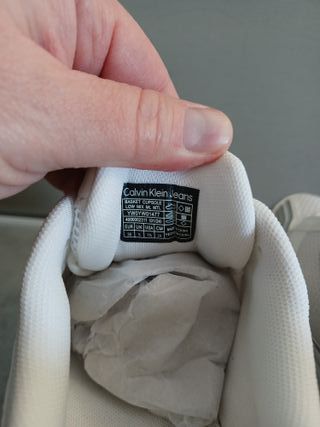 Calvin Klein Jeans Zapatillas Blancas y Plateadas