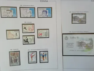Sellos de España años 1984, 1985 y. 1986