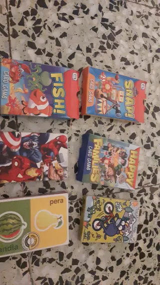 Lote 6 juegos de mesa cartas