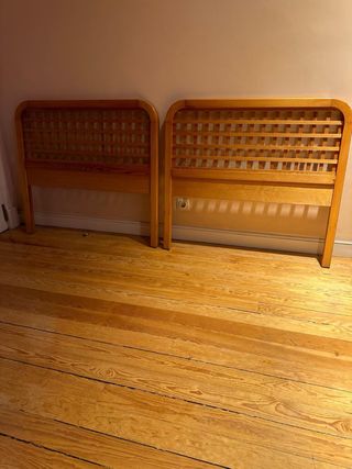 1 Cabecero de cama de madera (90cm)