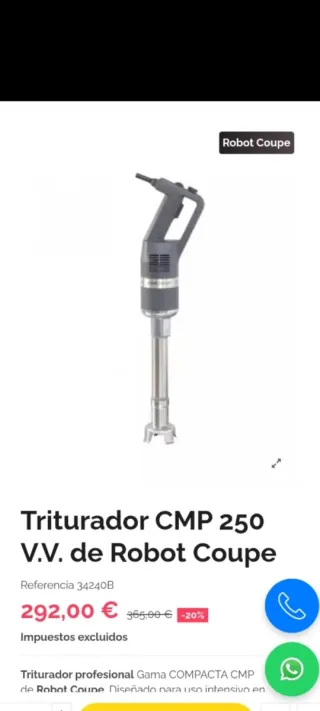 Triturador Robot Coupe CMP 250 V.V.