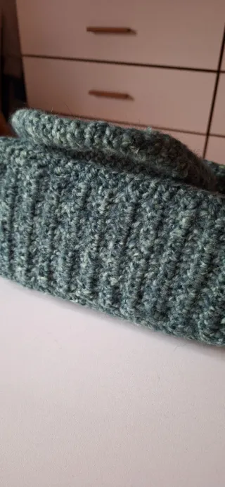 Borsa fatta a mano verde uncinetto crochet