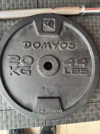 Lote de pesas gym  de hierro