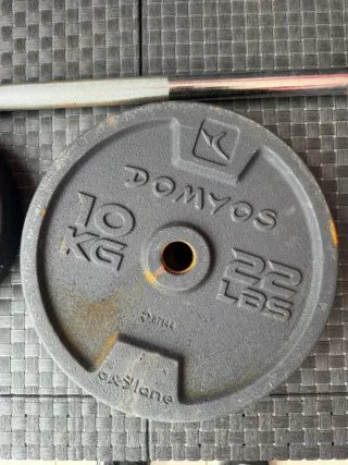 Lote de pesas gym  de hierro