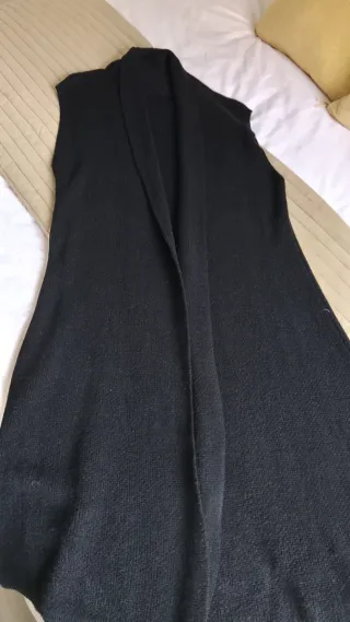 Chaleco negro punto talla única