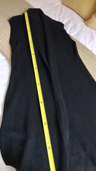 Chaleco negro punto talla única