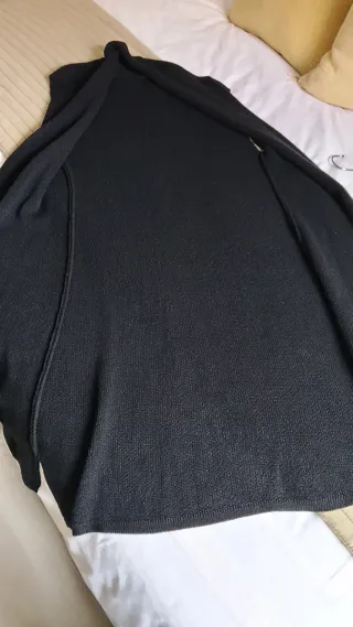 Chaleco negro punto talla única