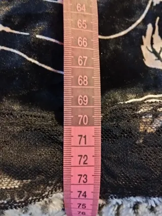 Vestido Terciopelo Negro Flores Encaje