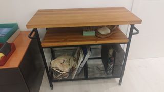 Set di mobili per ufficio in pelle e legno