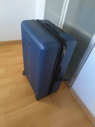 Maleta trolley grande 8 ruedas azul