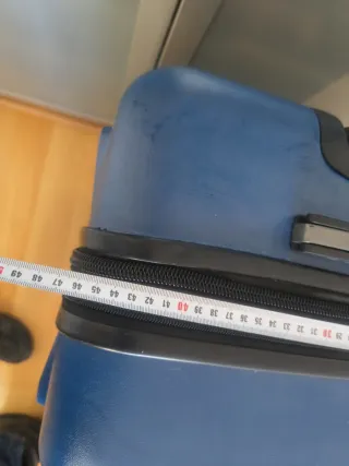 Maleta trolley grande 8 ruedas azul