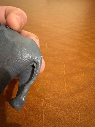 Action figure elefante grigio