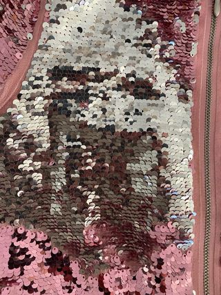 Chaqueta Bomber Lentejuelas H&M Niña (Talla 6-7)