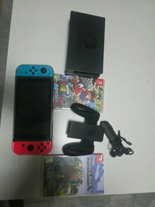 Nintendo Switch Azul/Rojo + Juegos