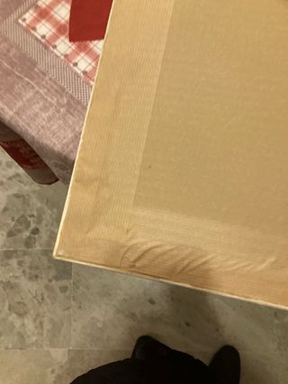 Cuadro Marco Madera Beige y Dorado