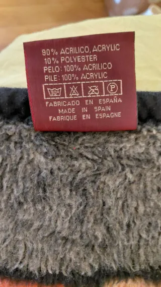 Manta de cama moderna beige y azul