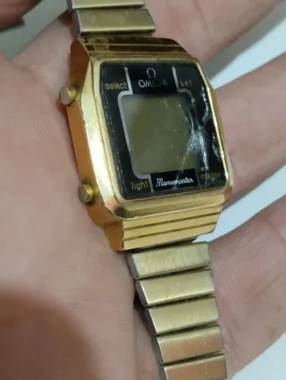 Orologio Omega Memomaster Digitale Dorato