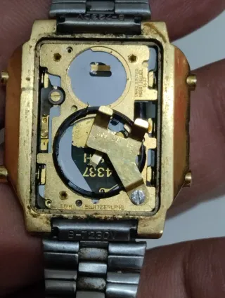 Orologio Omega Memomaster Digitale Dorato