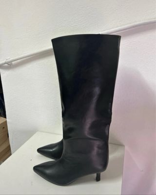 Stivali donna neri tacco basso tg 36 nuovo