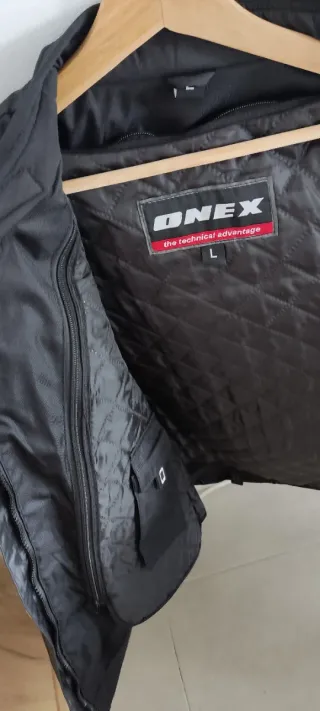 Chaqueta Moto Negra Talla L ONEX