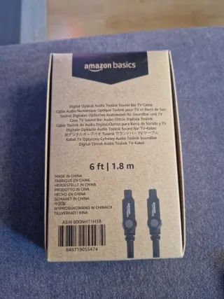 Cable Óptico Amazon Basics 1.8m