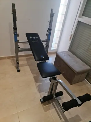 Banco de pesas Bodylab, pesas, pesa rusa