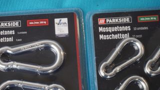 Mosquetones Parkside - NUEVOS leer