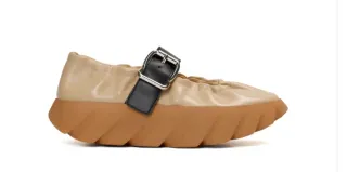 Zapatos 4ccccees mujer beige/negro