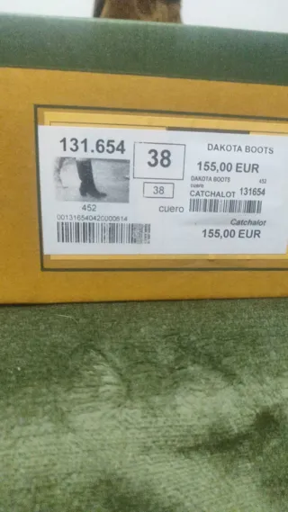 Botas Dakota Cuero Talla 38