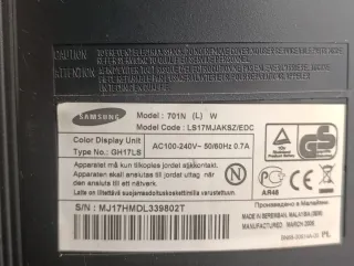Monitor Samsung SyncMaster 701n