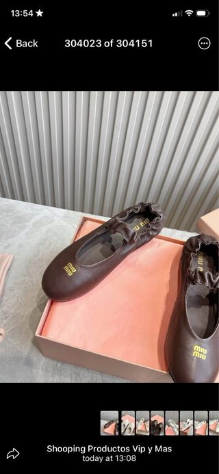 Ballerine Miu Miu Marroni