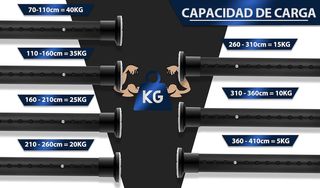 Barra Cortina Telescópica Meisenberg Negra
