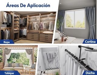 Barra Cortina Telescópica Meisenberg Negra