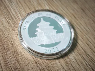 Moneda 30 Gr. Plata 999 Panda 2022 🇨🇳