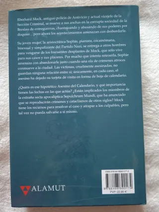 Libro "Fin del mundo en Breslau" Marek Krajewski