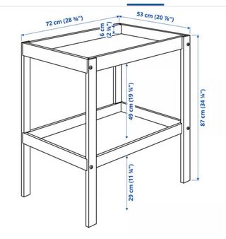 Cambiador de bebé de madera