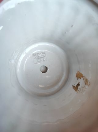 Vaso Ceramica Bassano Decorato Floreale