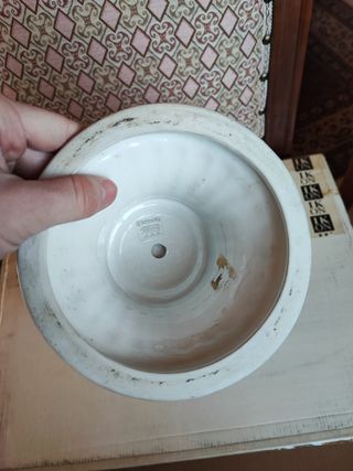 Vaso Ceramica Bassano Decorato Floreale